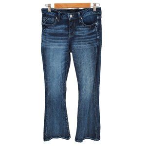 Buckle Black Womens Jeans Bootcut 27X30 Dark Wash Denim Mid Rise Stretch Blue